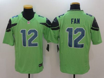 Seattle Seahawks #12 Fan Green Green Vapor Limited Jersey